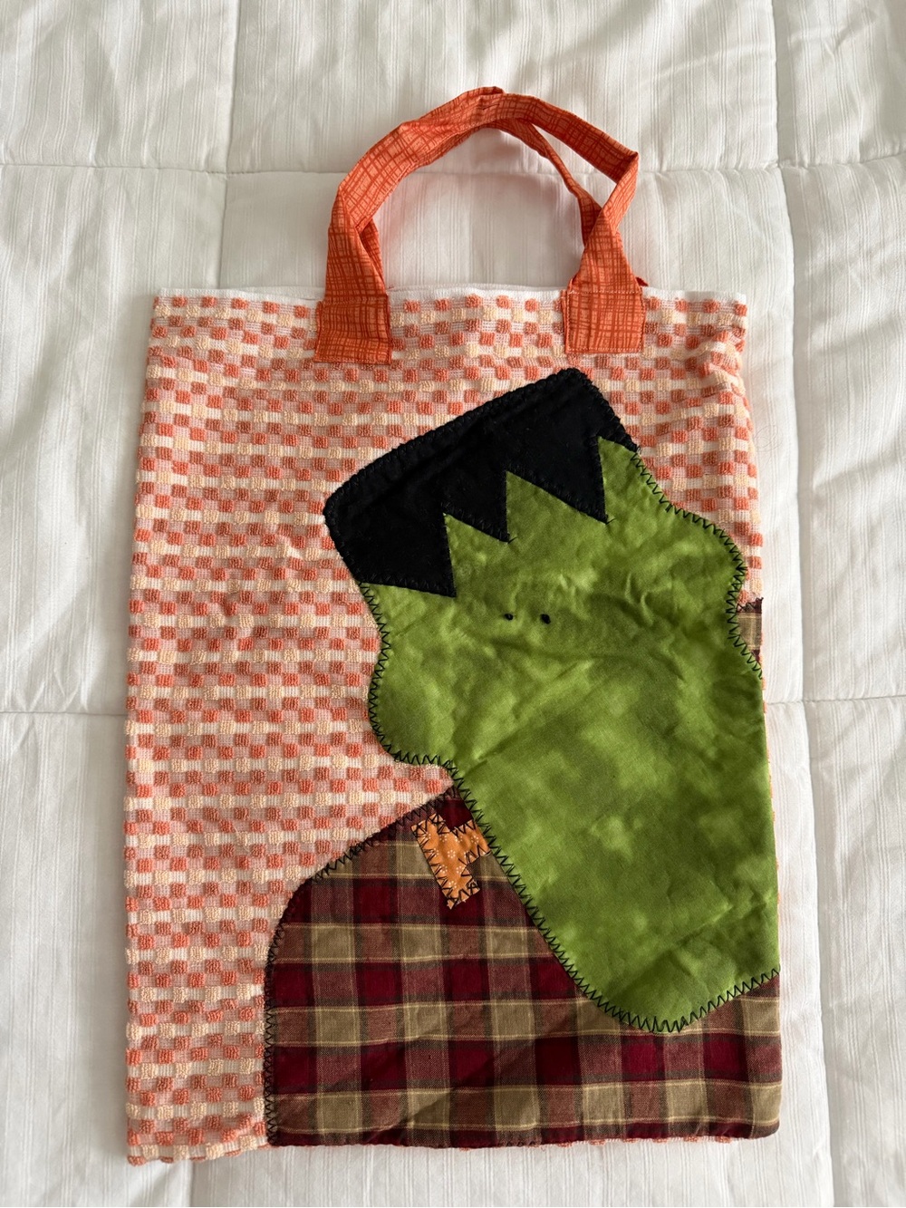 Handmade Frankenstein Tote Bag